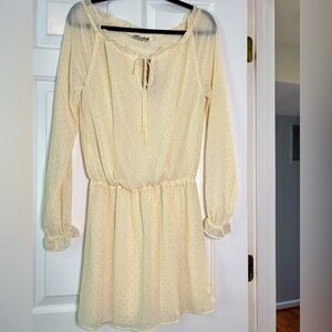 NWT Cream with Silver Dots Dress